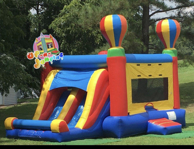 Hot Air Balloon Bounce House Combo